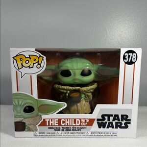 Funko Pop! Star Wars The Child with Cup - Green and Brown
